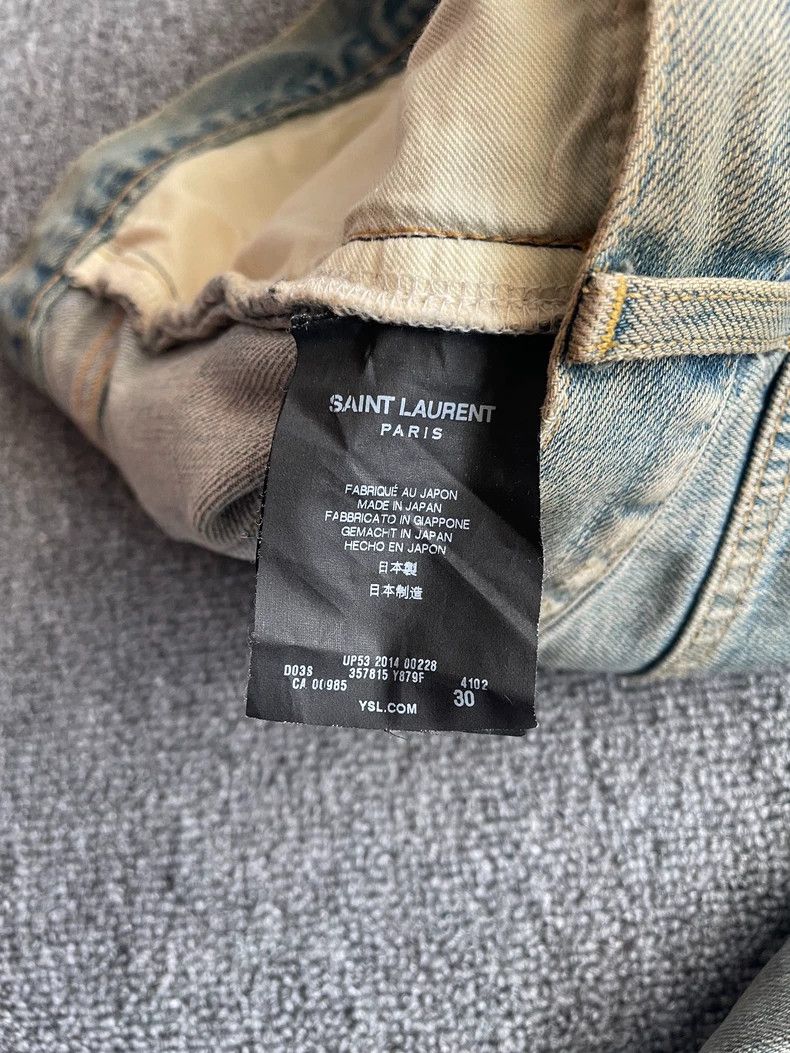 Saint Laurent Paris Saint Laurent Distressed Denim Jeans Size US 30 / EU 46 - 7 Thumbnail