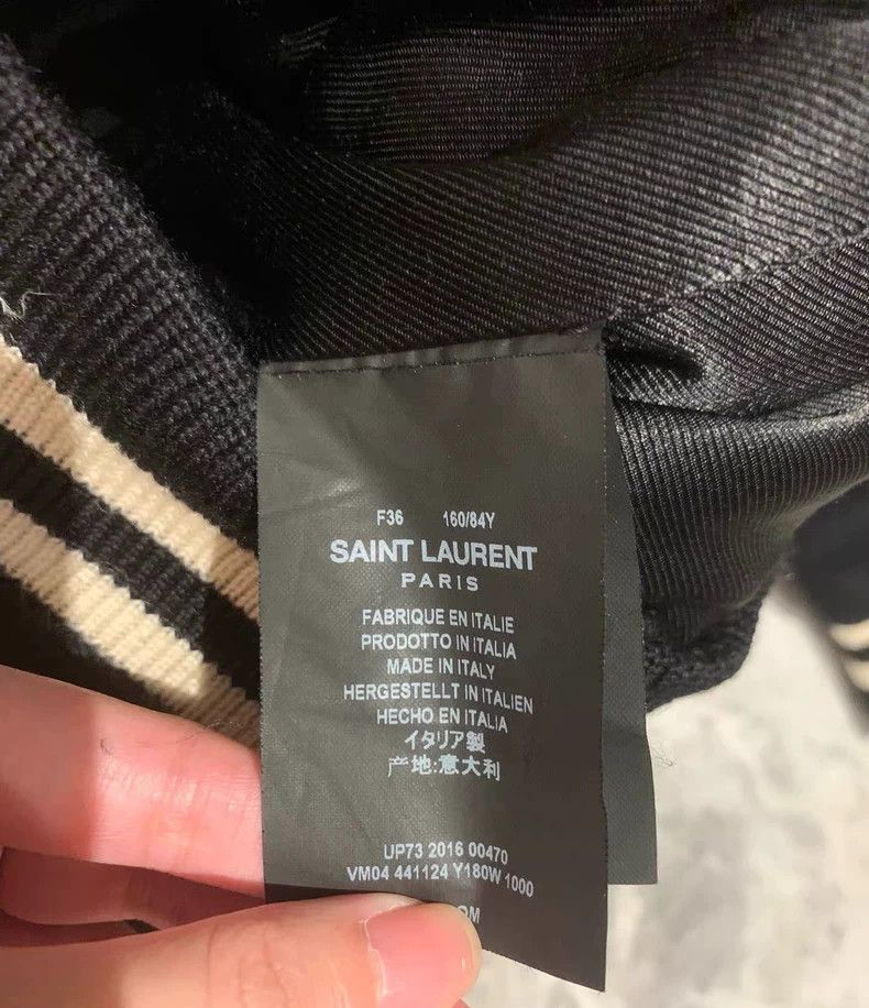 Saint Laurent Paris Saint Laurent Wool Varsity Jacket Size US M / EU 48-50 / 2 - 5 Thumbnail