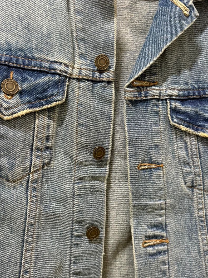 Hedi Slimane YSL SLP Denim Jacket with Palm Badge Size US M / EU 48-50 / 2 - 4 Thumbnail