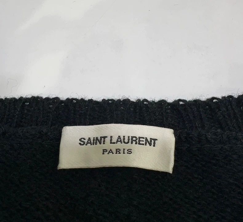 Saint Laurent Paris Saint Laurent Black Wool Zip Sweater Size US L / EU 52-54 / 3 - 4 Thumbnail
