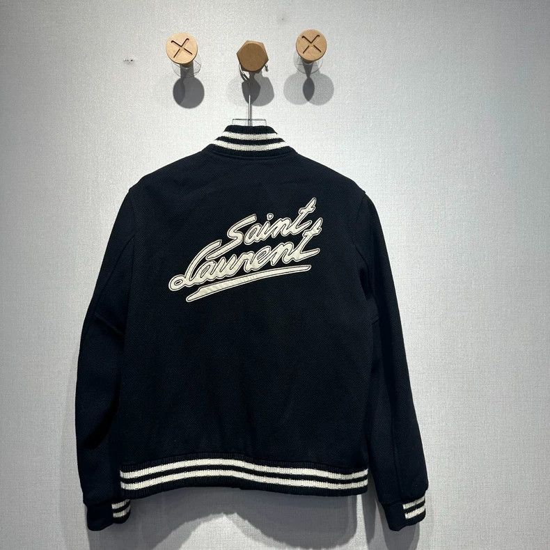 Saint Laurent Paris Saint Laurent SLP Embroidered Baseball Jacket Size US XL / EU 56 / 4 - 2 Thumbnail