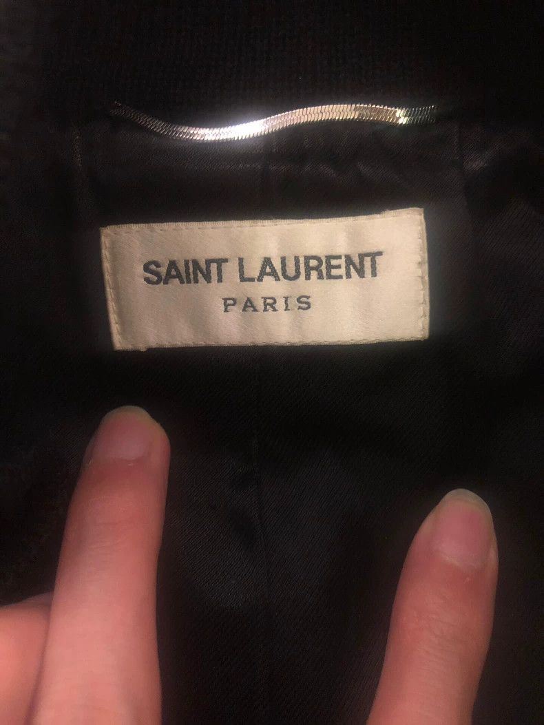 Saint Laurent Paris Saint Laurent Classic Black Baseball Jacket Size US M / EU 48-50 / 2 - 2 Thumbnail