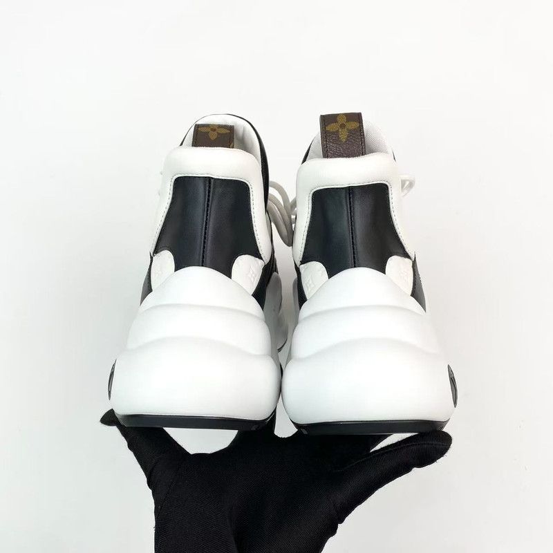 Louis Vuitton Louis Vuitton Archlight Leather Sneakers in Black and White 0079 Size US 8 / EU 41 - 3 Thumbnail