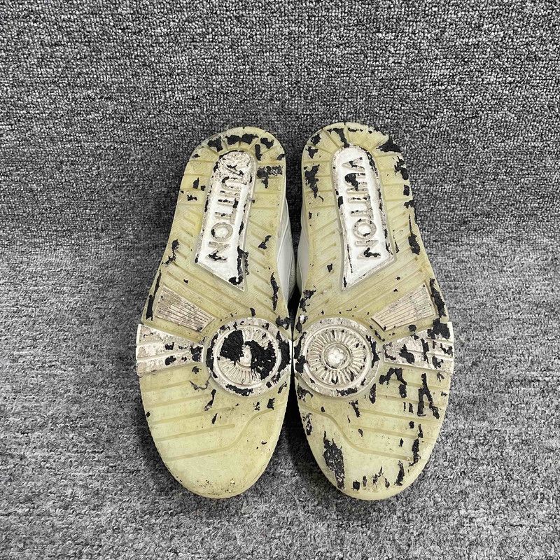 Louis Vuitton Louis Vuitton White Leather Trainer Low-Top Sneakers 0079 Size US 8 / EU 41 - 4 Thumbnail