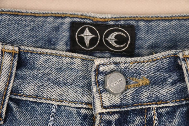 Anonymous Club Thug Club FW23 Ray Embroidery Jeans Size US 30 / EU 46 - 5 Thumbnail