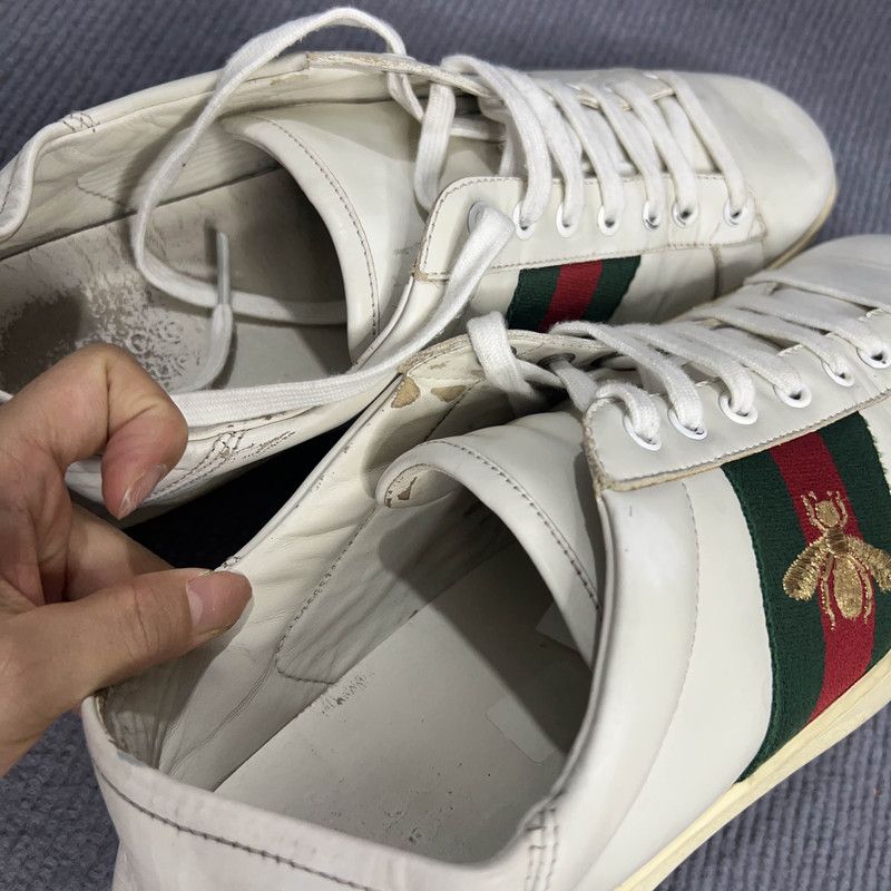 Gucci Gucci Ace Low Top Fashion Sneakers for Men 0079 Size US 10.5 / EU 43-44 - 11 Thumbnail