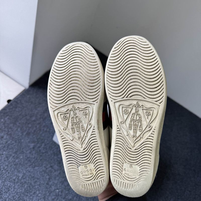 Gucci Gucci Ace Leather Bee Low-Top Sneakers 0079 Size US 5.5 / EU 38 - 4 Thumbnail