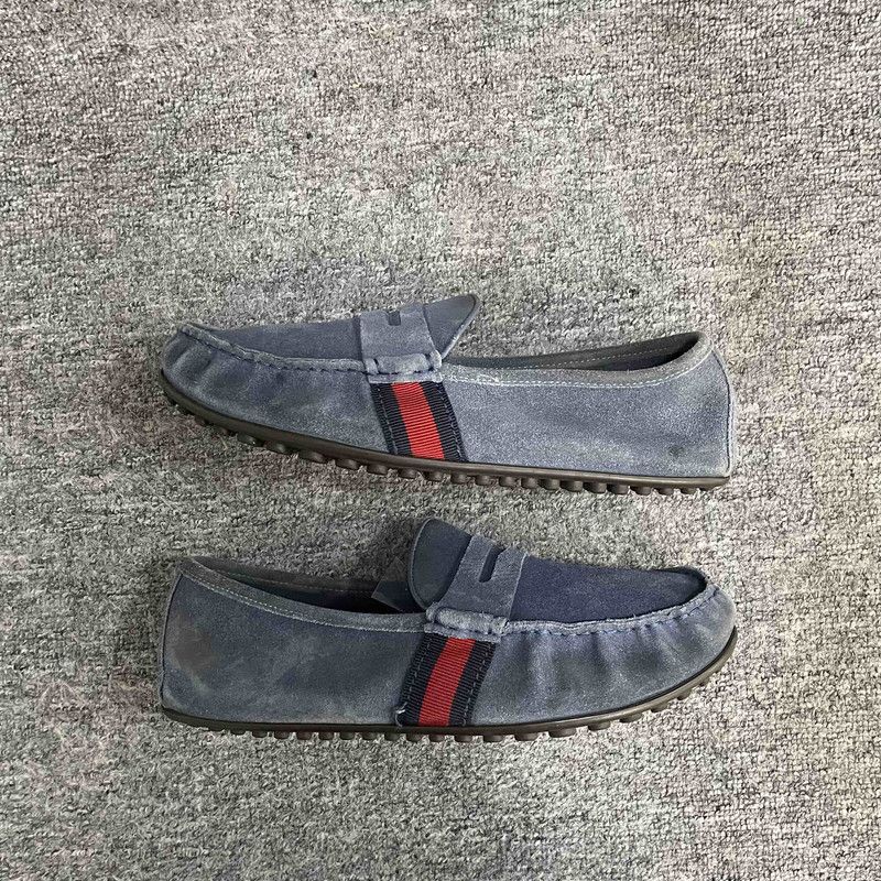 Gucci Gucci Stylish Suede Slip-On Casual Shoes for Men 0079 Size US 8.5 / EU 41-42 - 10 Thumbnail