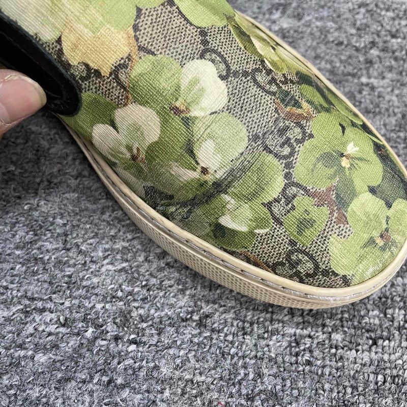 Gucci Gucci Green GG Slip-On Fashion Sneakers 0079 Size US 8.5 / EU 41-42 - 9 Thumbnail