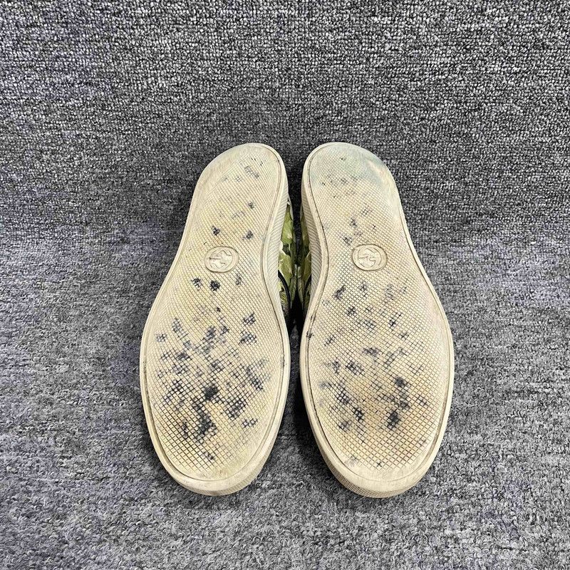Gucci Gucci Green GG Slip-On Fashion Sneakers 0079 Size US 8.5 / EU 41-42 - 4 Thumbnail