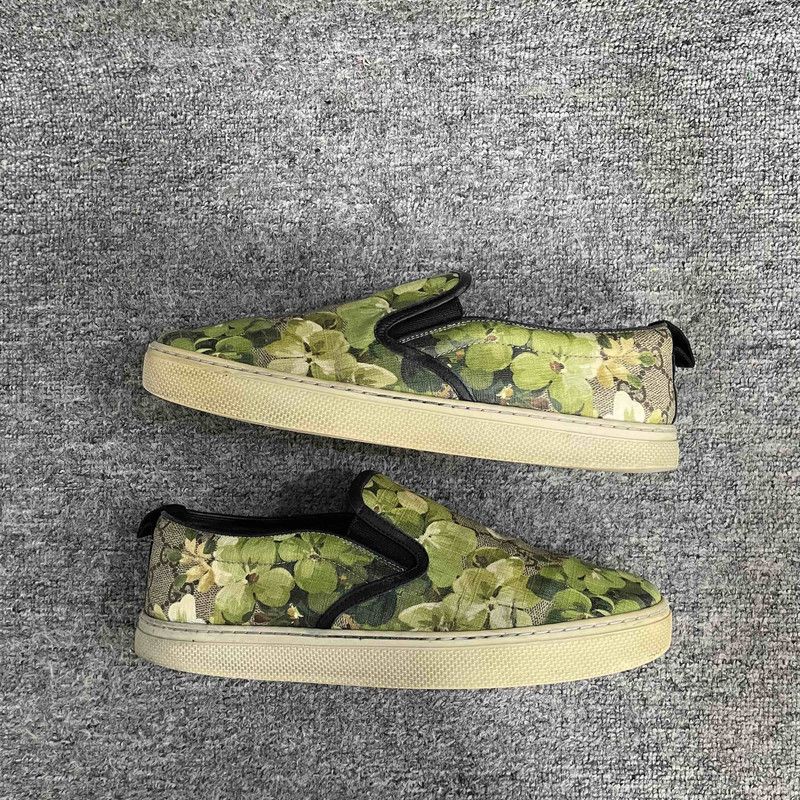 Gucci Gucci Green GG Slip-On Fashion Sneakers 0079 Size US 8.5 / EU 41-42 - 11 Thumbnail
