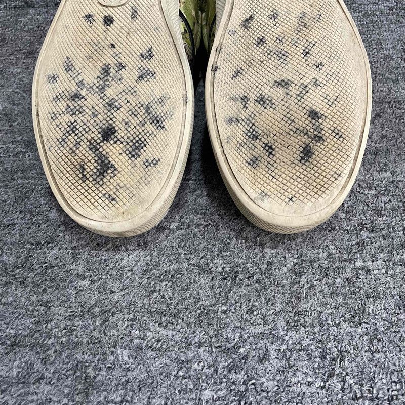 Gucci Gucci Green GG Slip-On Fashion Sneakers 0079 Size US 8.5 / EU 41-42 - 16 Thumbnail