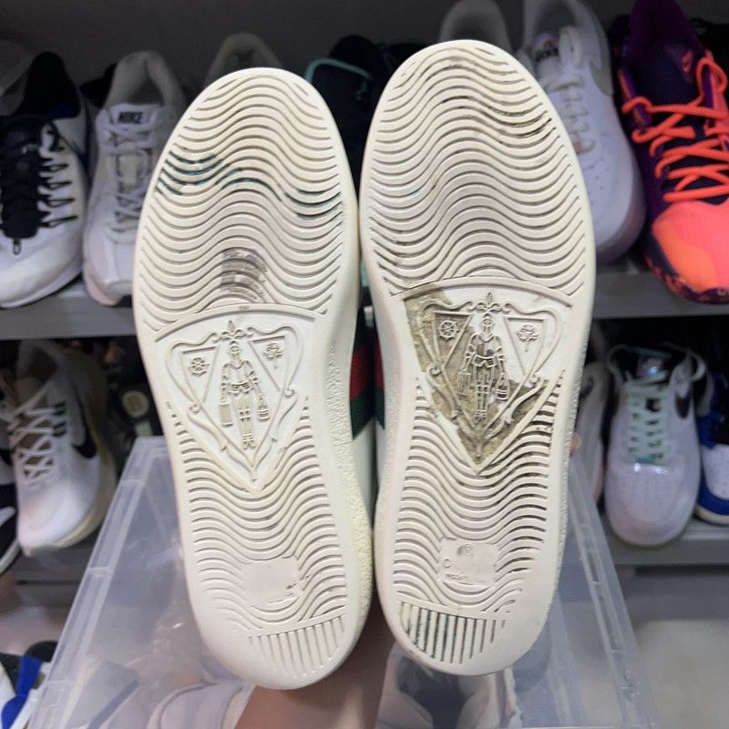 Gucci Gucci Ace Leather Fashion Sneakers 0079 Size US 7.5 / EU 40-41 - 4 Thumbnail