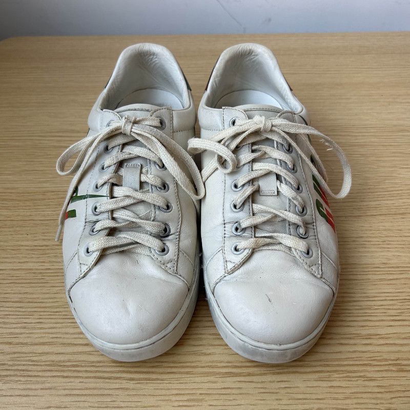 Gucci Gucci Ace Blade Sneakers in White 0079 Size US 8 / EU 41 - 2 Thumbnail