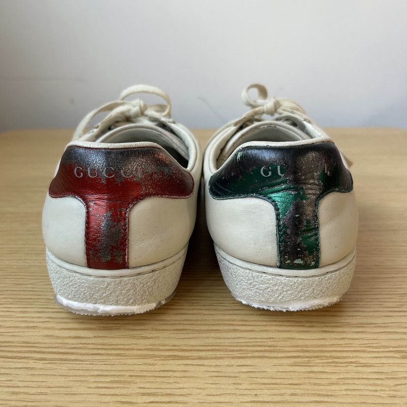 Gucci Gucci Ace Blade Sneakers in White 0079 Size US 8 / EU 41 - 3 Thumbnail