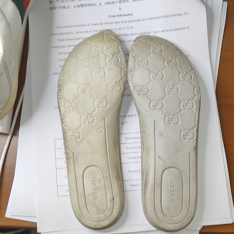 Gucci Gucci Ace Leather Bee Casual Sneakers 0079 Size US 5 / EU 37 - 6 Thumbnail