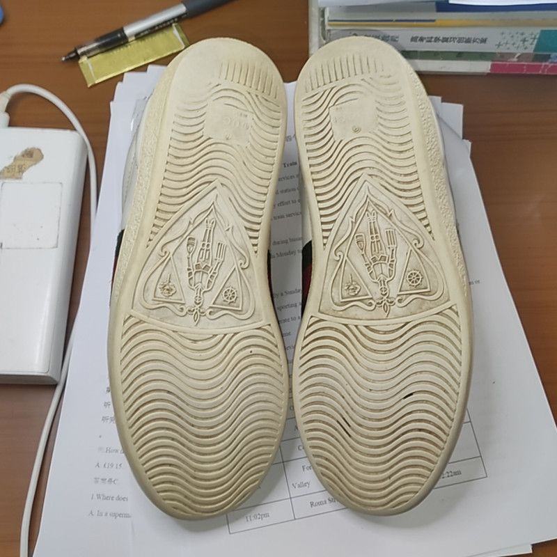 Gucci Gucci Ace Leather Bee Casual Sneakers 0079 Size US 5 / EU 37 - 4 Thumbnail
