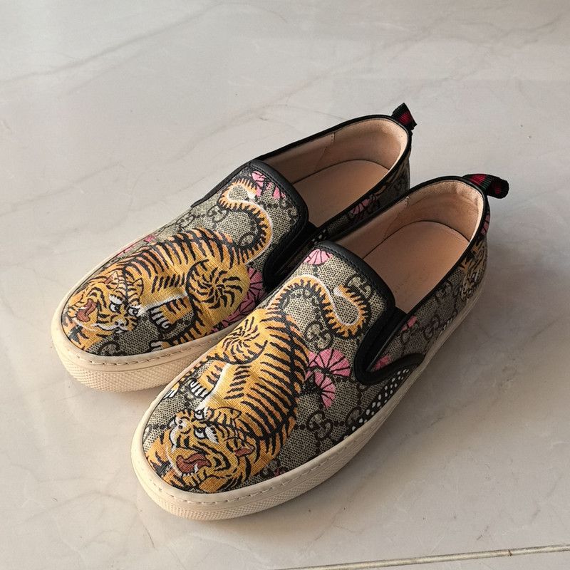 Gucci Gucci Women's Slip-On 'Bengal Tiger' Sneakers 0079 Size US 6.5 / EU 39-40 - 7 Thumbnail