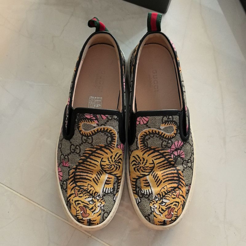Gucci Gucci Women's Slip-On 'Bengal Tiger' Sneakers 0079 Size US 6.5 / EU 39-40 - 2 Thumbnail