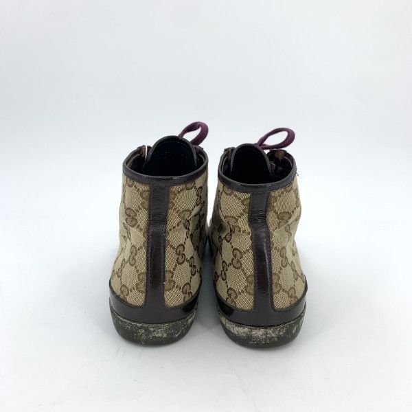 Gucci Gucci Logo Jacquard Canvas High-Top Sneakers 0079 Size US 7.5 / EU 40-41 - 3 Thumbnail