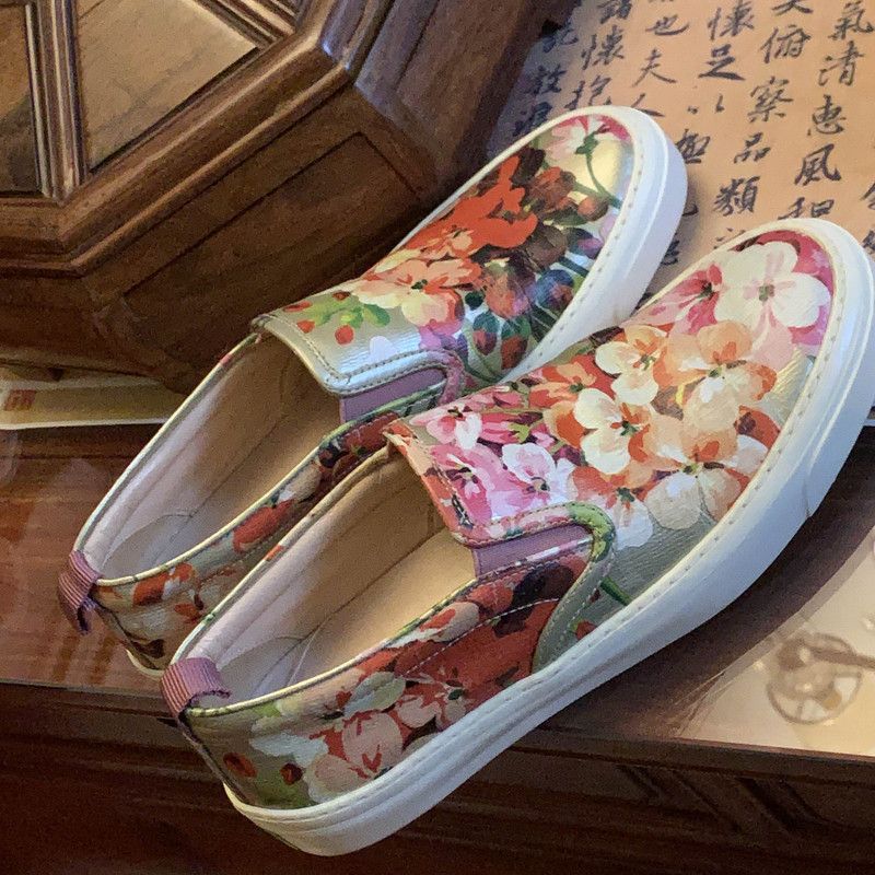 Gucci Gucci Floral Slip-On Sneakers 0079 Size US 5.5 / EU 38 - 6 Thumbnail