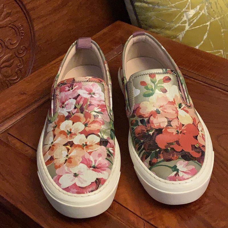 Gucci Gucci Floral Slip-On Sneakers 0079 Size US 5.5 / EU 38 - 2 Thumbnail