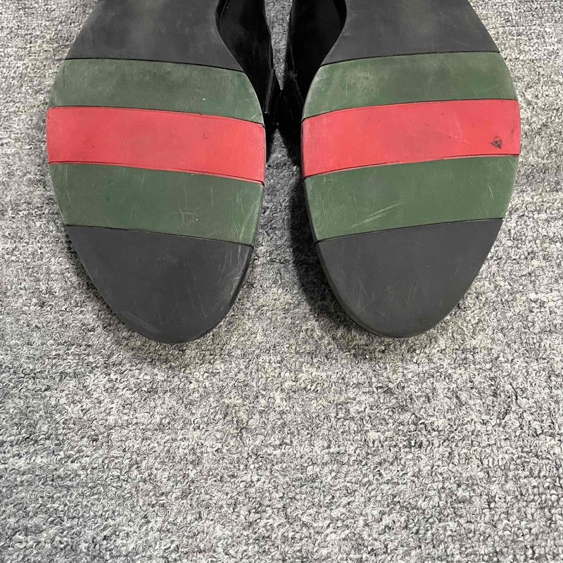 Gucci Gucci Leather Slip-On Loafers for Men 0079 Size US 10.5 / EU 43-44 - 14 Thumbnail