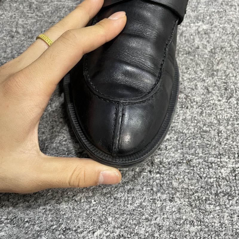 Gucci Gucci Leather Slip-On Loafers for Men 0079 Size US 10.5 / EU 43-44 - 6 Thumbnail