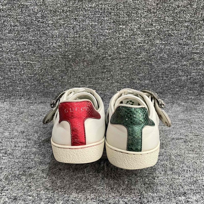 Gucci Gucci Leather Casual Fashion Sneakers in White 0079 Size US 7.5 / EU 40-41 - 3 Thumbnail