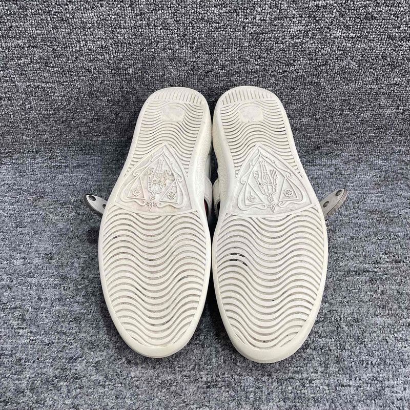 Gucci Gucci Leather Casual Fashion Sneakers in White 0079 Size US 7.5 / EU 40-41 - 4 Thumbnail