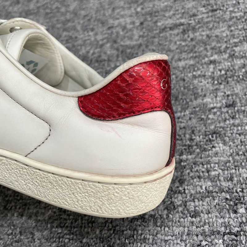 Gucci Gucci Leather Casual Fashion Sneakers in White 0079 Size US 7.5 / EU 40-41 - 9 Thumbnail