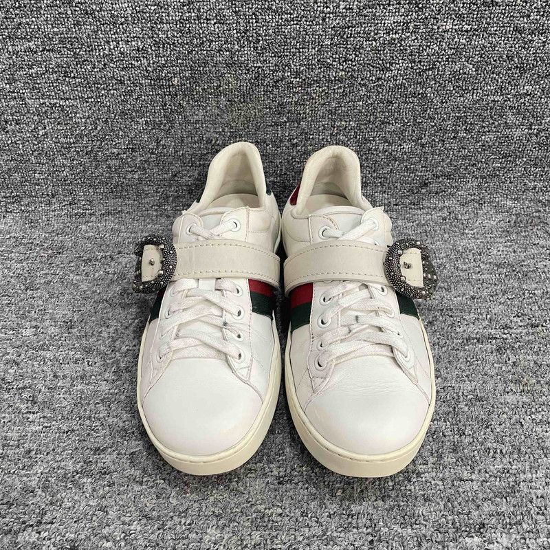 Gucci Gucci Leather Casual Fashion Sneakers in White 0079 Size US 7.5 / EU 40-41 - 2 Thumbnail