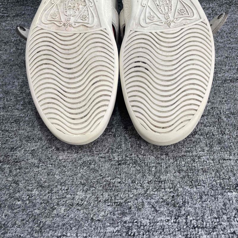 Gucci Gucci Leather Casual Fashion Sneakers in White 0079 Size US 7.5 / EU 40-41 - 15 Thumbnail