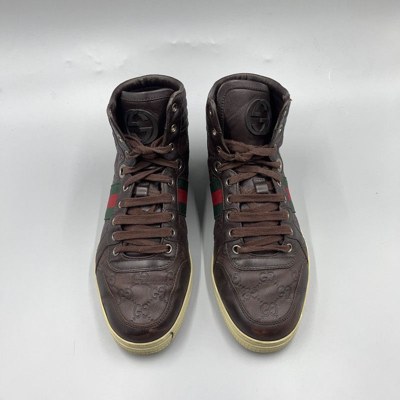 Gucci Gucci High-Top Colorful Lace-Up Sneakers for Men 0079 Size US 7.5 / EU 40-41 - 2 Thumbnail