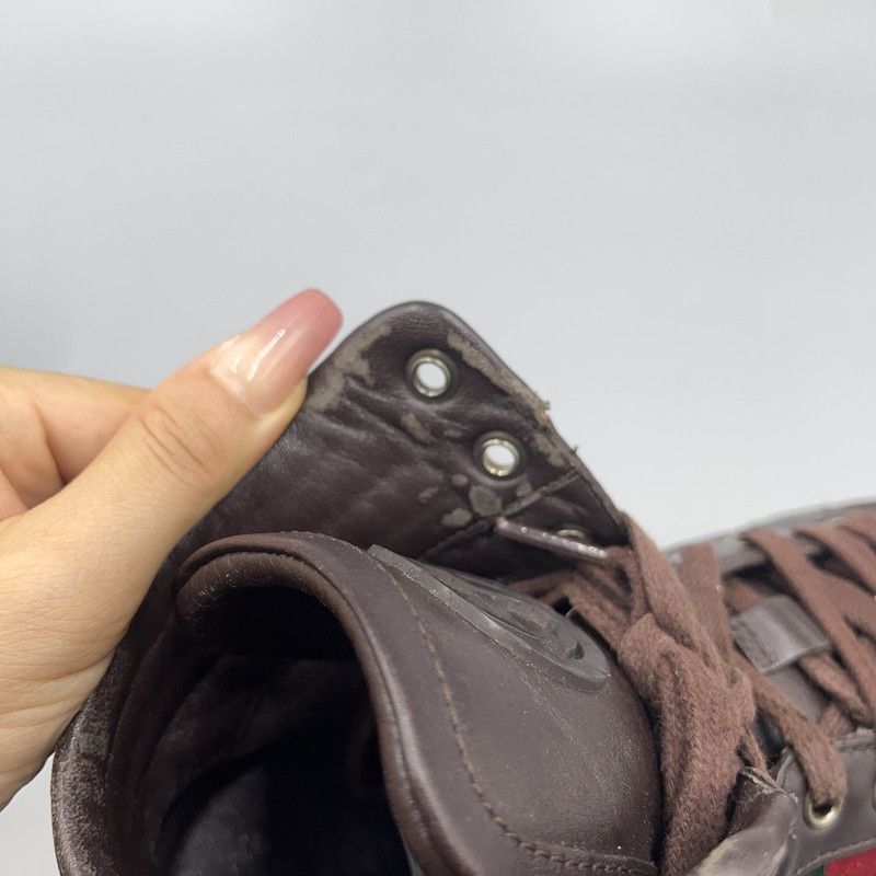 Gucci Gucci High-Top Colorful Lace-Up Sneakers for Men 0079 Size US 7.5 / EU 40-41 - 7 Thumbnail