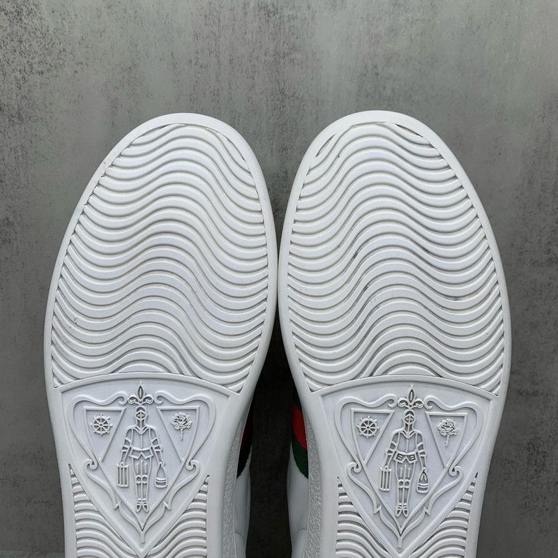 Gucci Gucci White Leather Sneakers with Pearl Accents 0079 Size US 6.5 / EU 39-40 - 11 Thumbnail