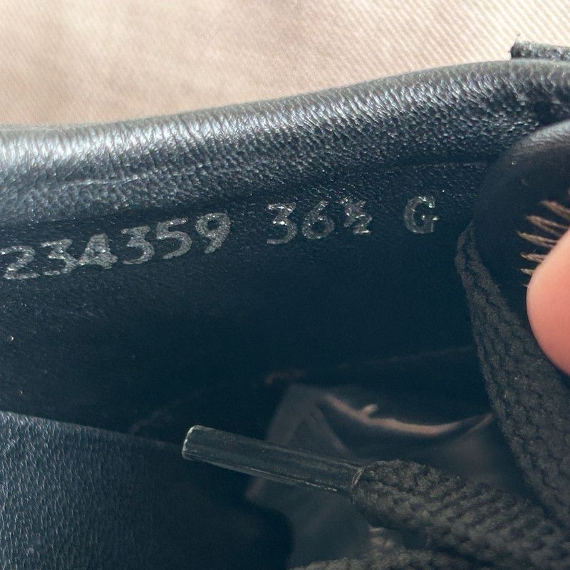 Gucci Gucci Low-Top Black Leather Casual Sneakers 0079 Size US 6.5 / EU 39-40 - 5 Thumbnail