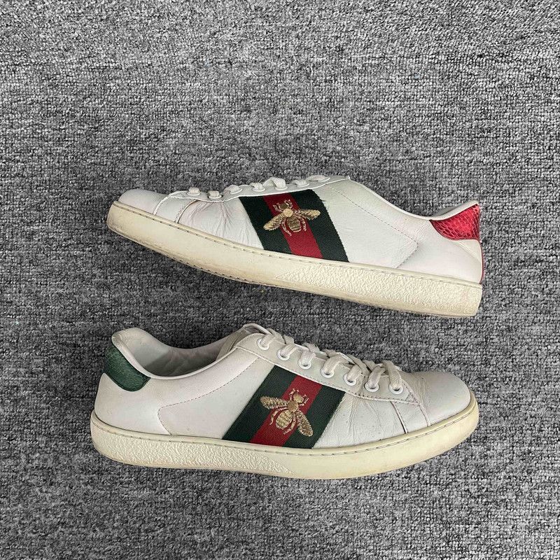 Gucci Gucci Ace Leather Low-Top Fashion Sneakers 0079 Size US 7.5 / EU 40-41 - 11 Thumbnail