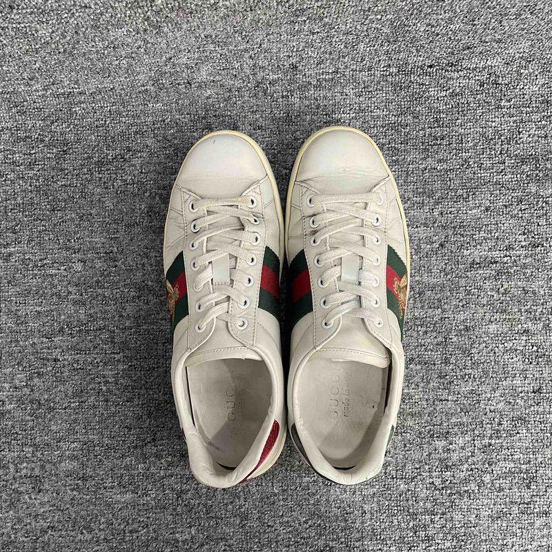 Gucci Gucci Ace Leather Low-Top Fashion Sneakers 0079 Size US 7.5 / EU 40-41 - 13 Thumbnail