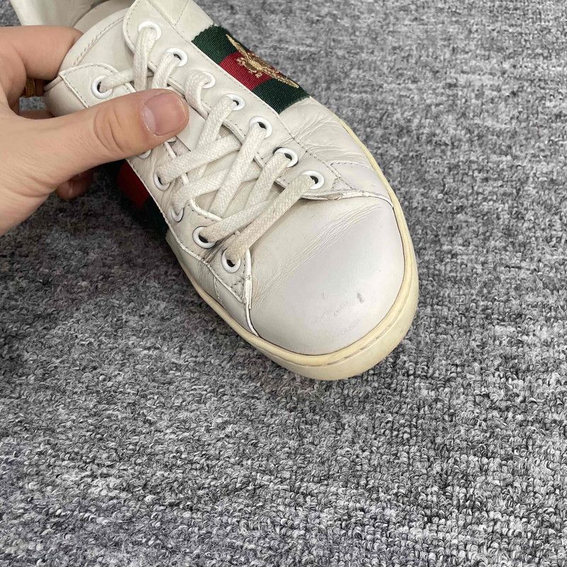 Gucci Gucci Ace Leather Low-Top Fashion Sneakers 0079 Size US 7.5 / EU 40-41 - 7 Thumbnail