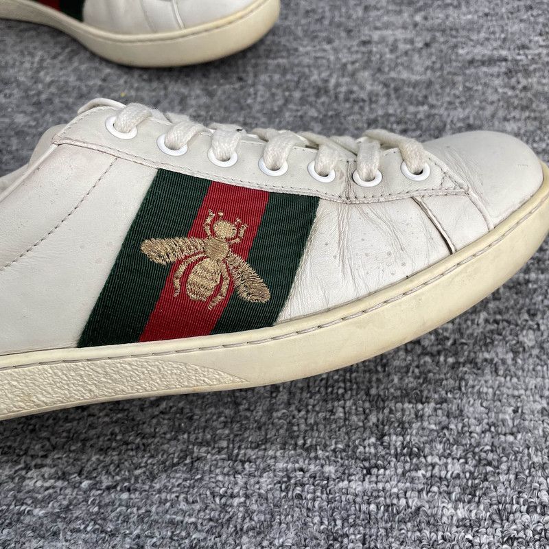 Gucci Gucci Ace Leather Low-Top Fashion Sneakers 0079 Size US 7.5 / EU 40-41 - 6 Thumbnail