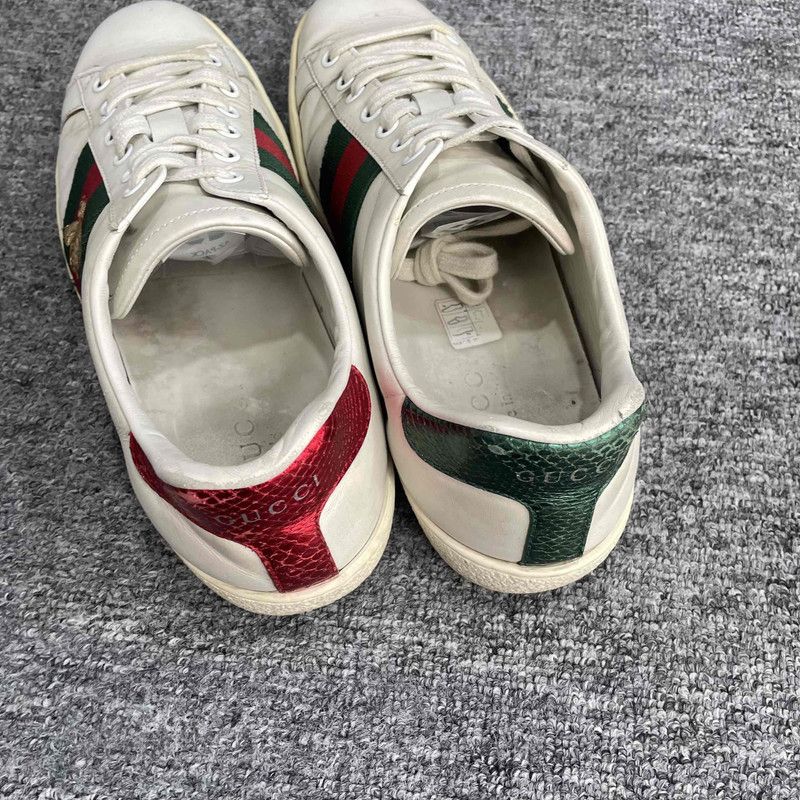 Gucci Gucci Ace Leather Low-Top Fashion Sneakers 0079 Size US 7.5 / EU 40-41 - 9 Thumbnail