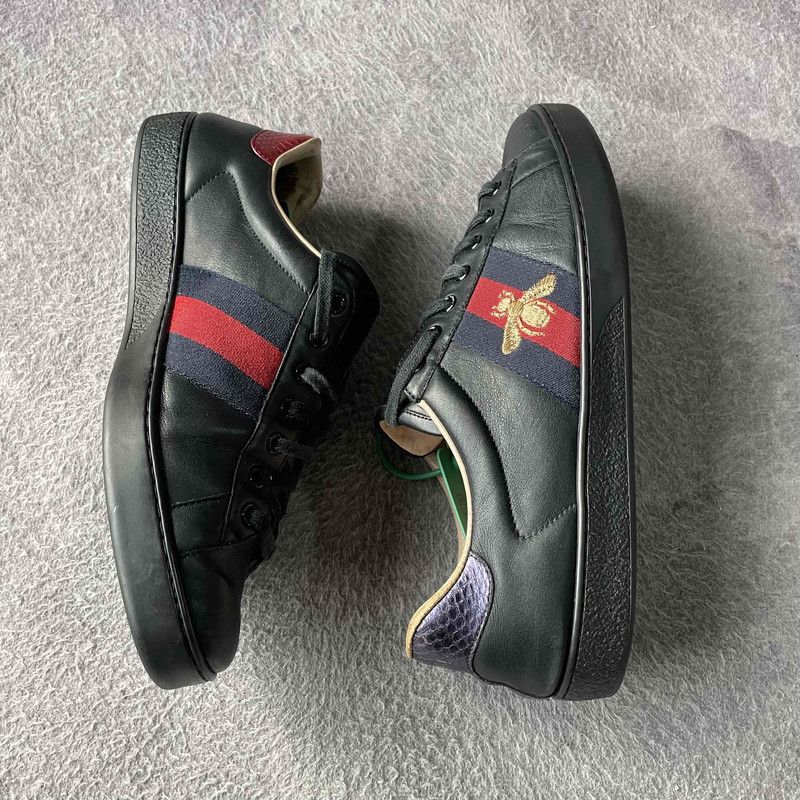 Gucci Gucci Ace Bee Embroidered Fashion Sneakers 0079 Size US 9.5 / EU 42-43 - 8 Thumbnail