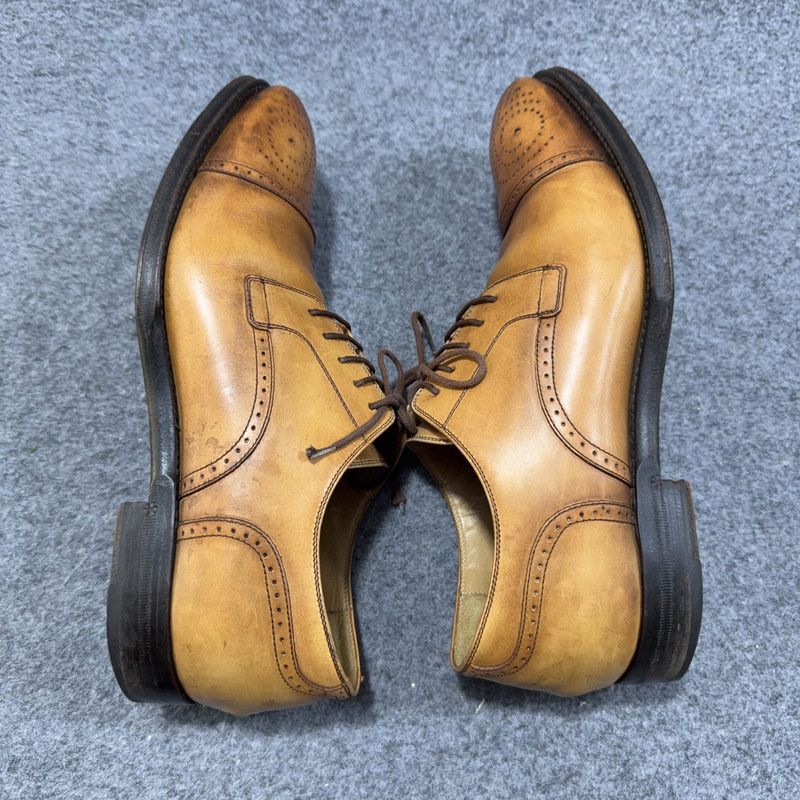 Gucci Gucci Lace-Up Leather Loafers in Light Brown 0079 Size US 8 / EU 41 - 9 Thumbnail