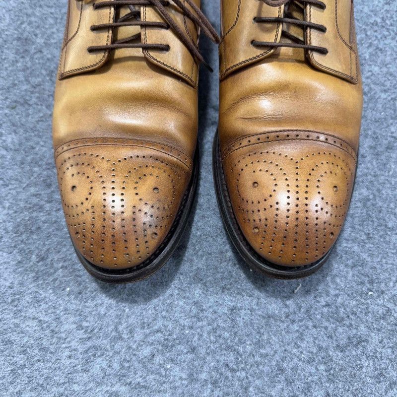 Gucci Gucci Lace-Up Leather Loafers in Light Brown 0079 Size US 8 / EU 41 - 7 Thumbnail