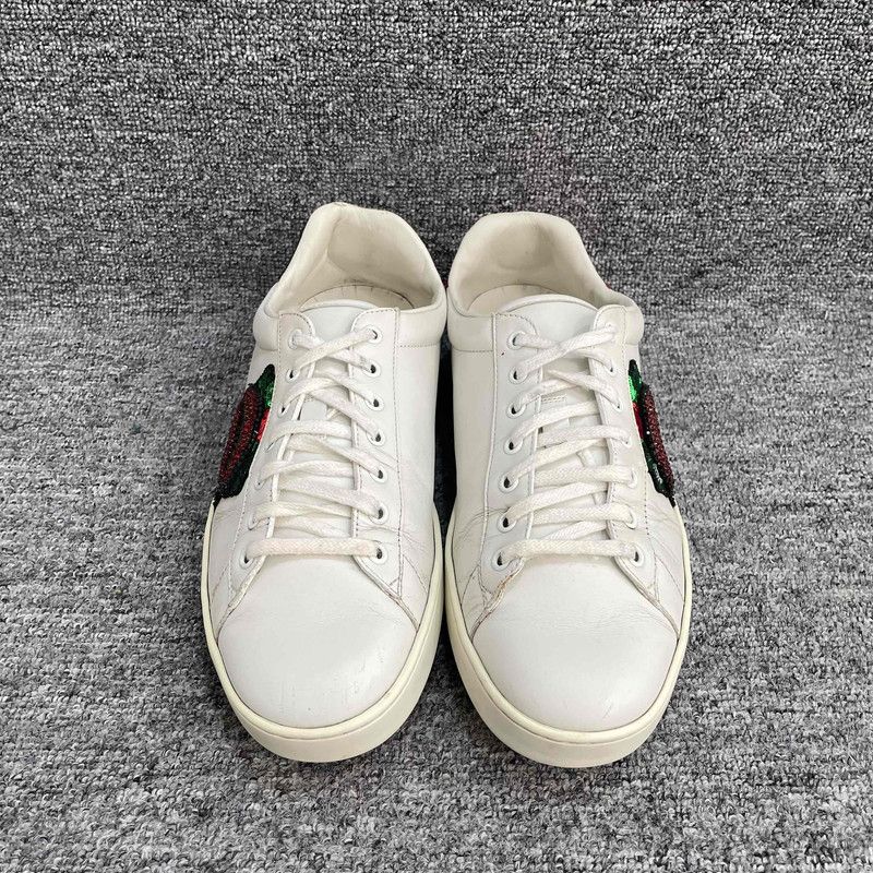 Gucci Gucci Ace Leather Casual Sneakers for Men 0079 Size US 9.5 / EU 42-43 - 2 Thumbnail