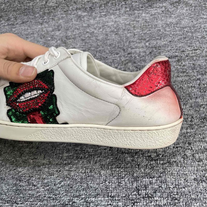 Gucci Gucci Ace Leather Casual Sneakers for Men 0079 Size US 9.5 / EU 42-43 - 6 Thumbnail