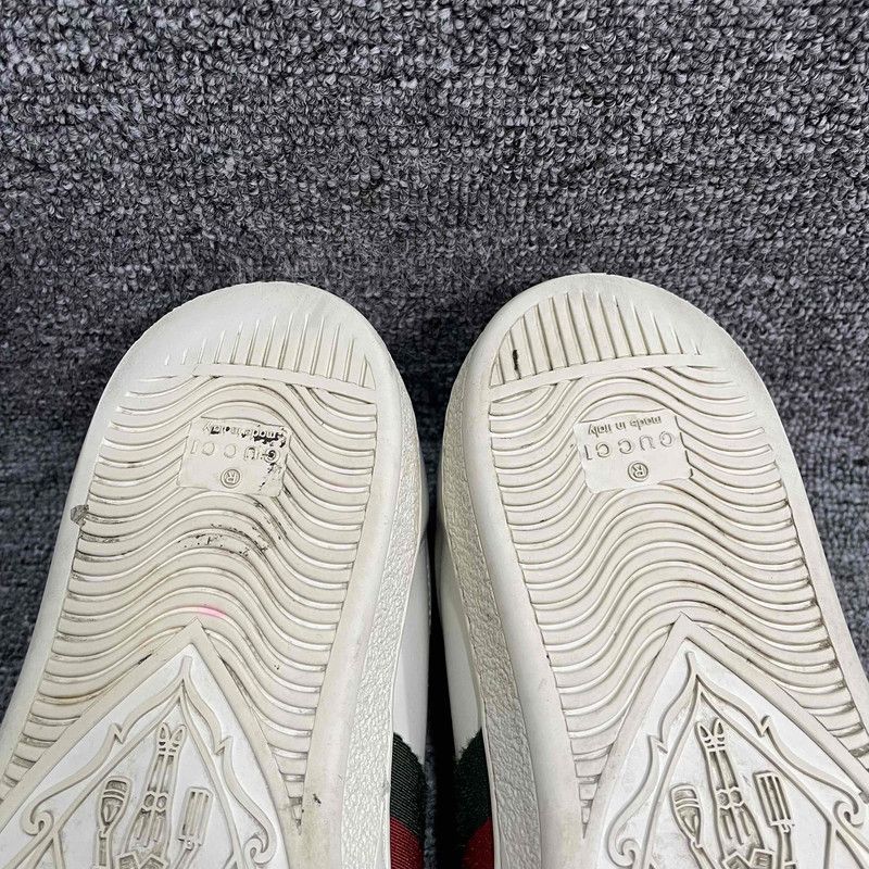 Gucci Gucci Ace Leather Low-Top Sneakers for Men 0079 Size US 8.5 / EU 41-42 - 17 Thumbnail