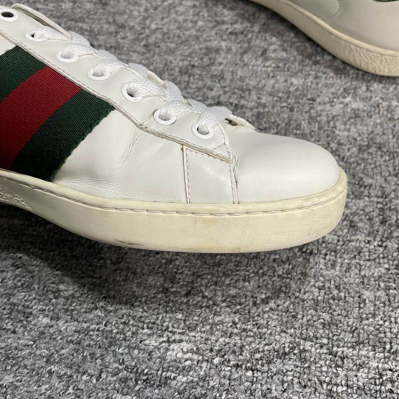 Gucci Gucci Ace Leather Low-Top Sneakers for Men 0079 Size US 8.5 / EU 41-42 - 7 Thumbnail