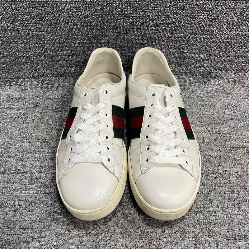 Gucci Gucci Ace Leather Low-Top Sneakers for Men 0079 Size US 8.5 / EU 41-42 - 2 Thumbnail